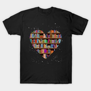 reading love bookshelf T-Shirt